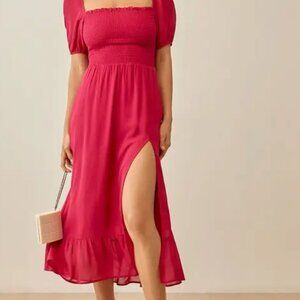 NWT Reformation Meadow Dress - Rhubarb